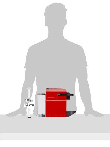 Growexa Inissia – Machine à Café Expresso à Capsules, Rouge Rubis, Réservoir 0,7L
