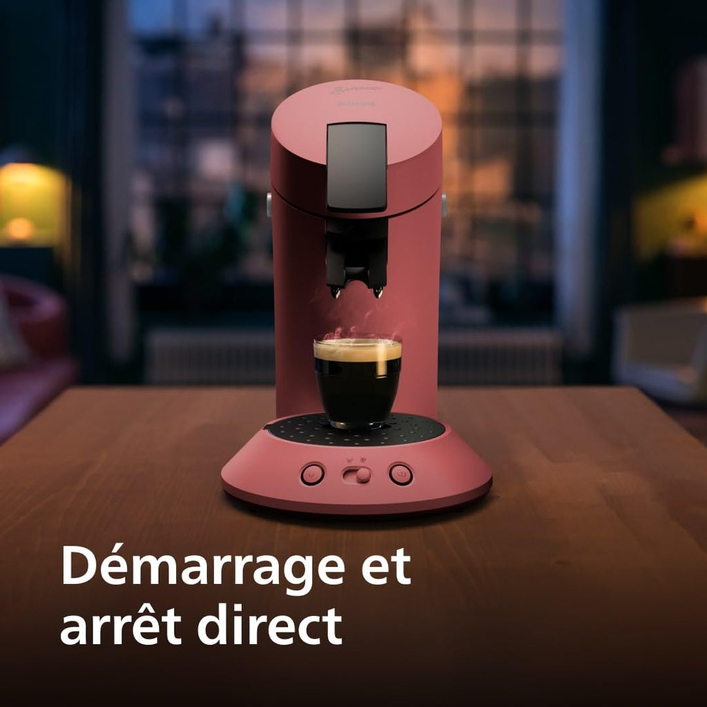 Machine à café à dosettes SENSEO Original Plus CSA210/35 – Rouge tendre