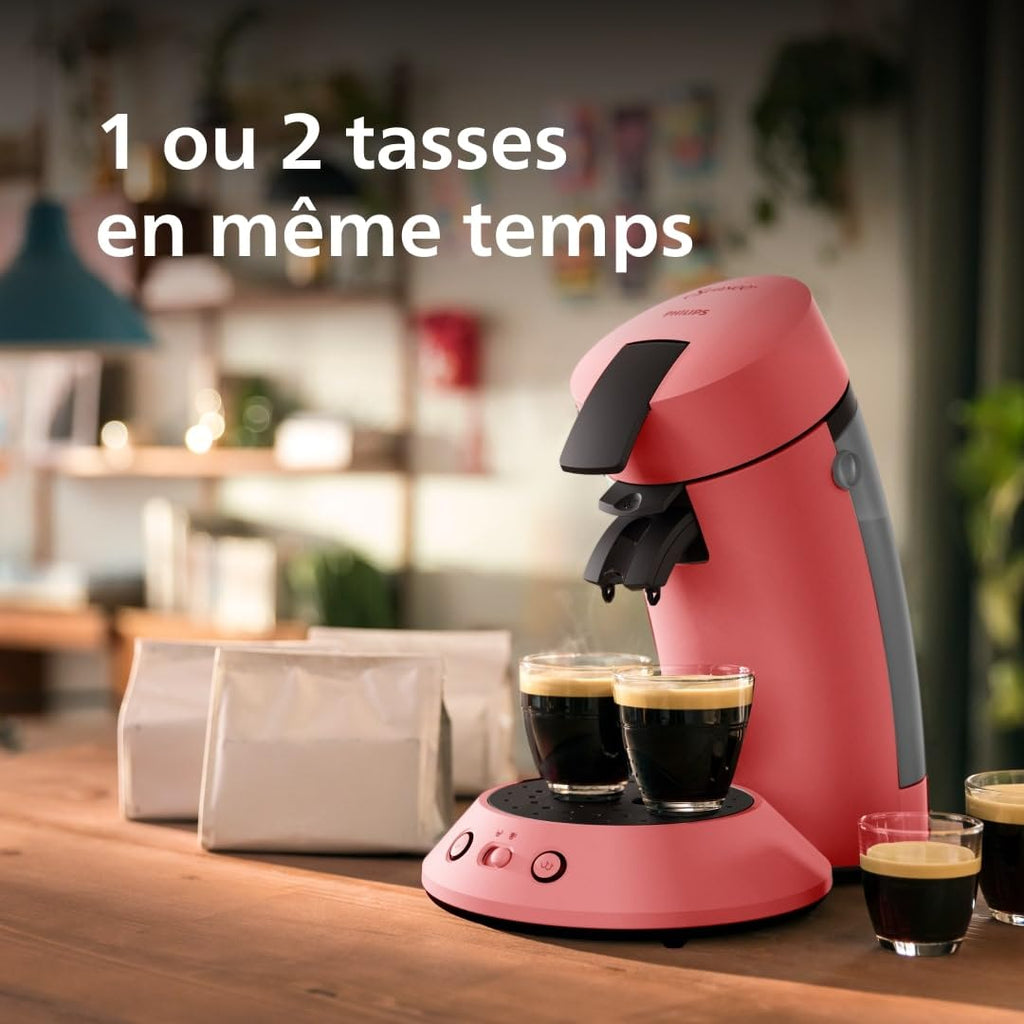Machine à café à dosettes SENSEO Original Plus CSA210/35 – Rouge tendre