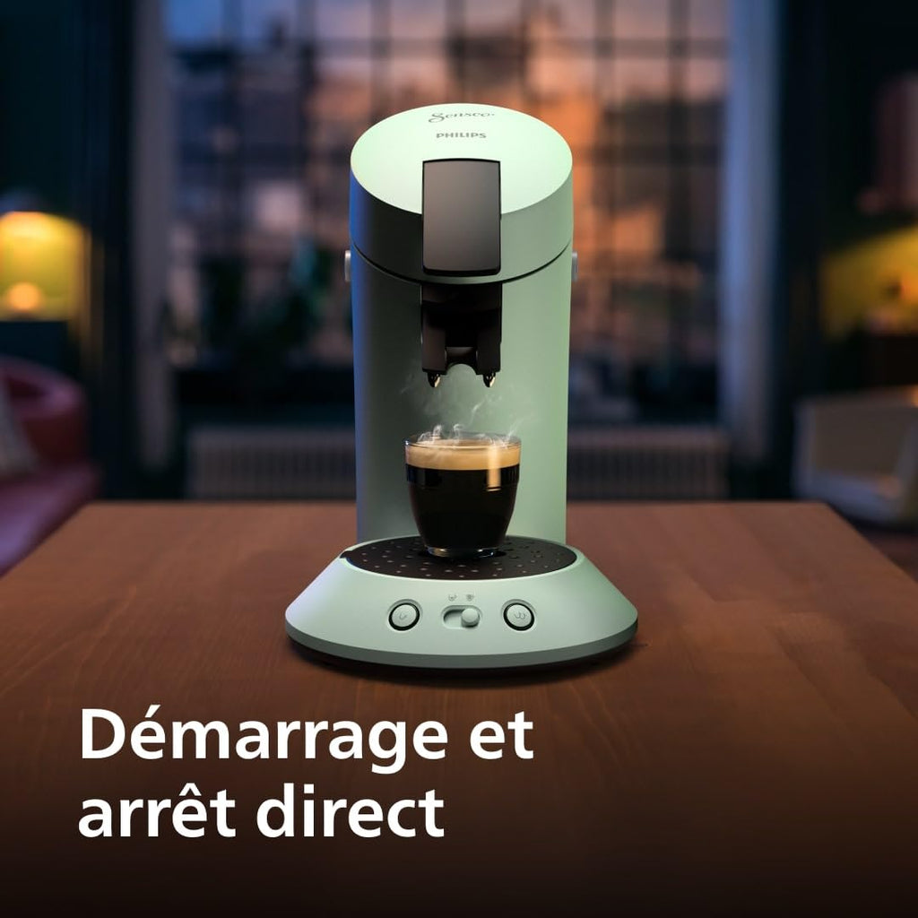 Machine à café à dosettes SENSEO Original Plus CSA210/80 – Vert désert