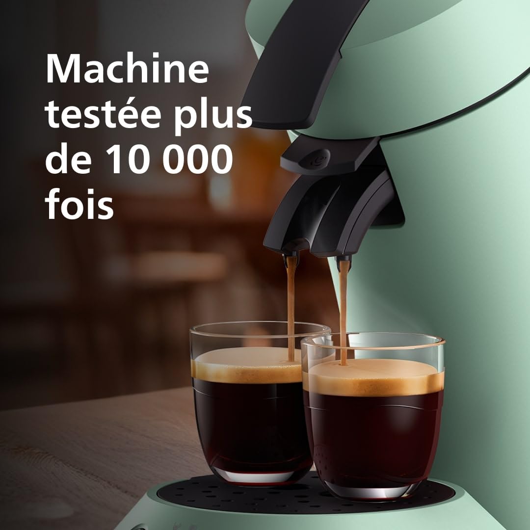 Machine à café à dosettes SENSEO Original Plus CSA210/80 – Vert désert
