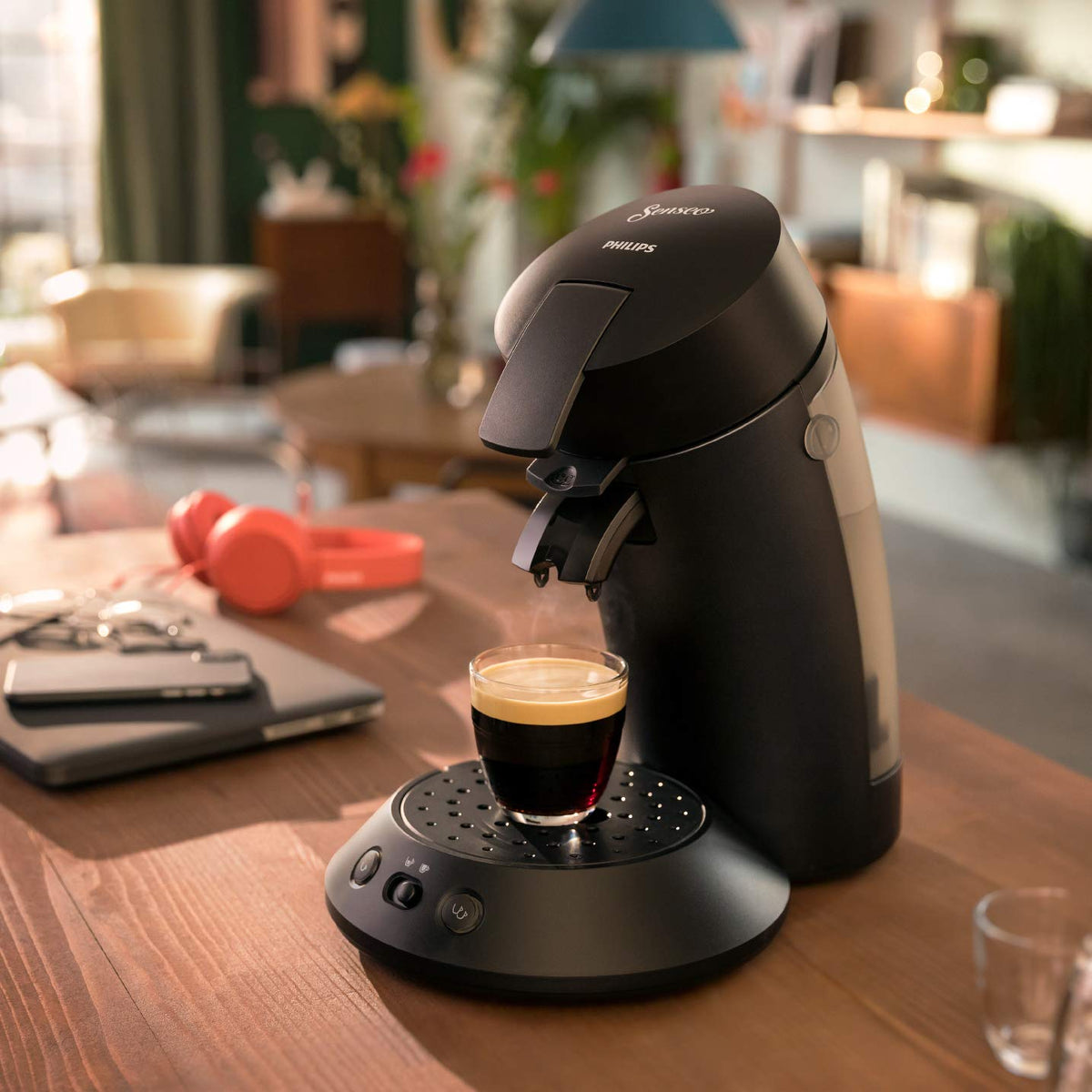 Cafetière à dosettes Original Plus SENSEO CSA210/61 – Noir intense