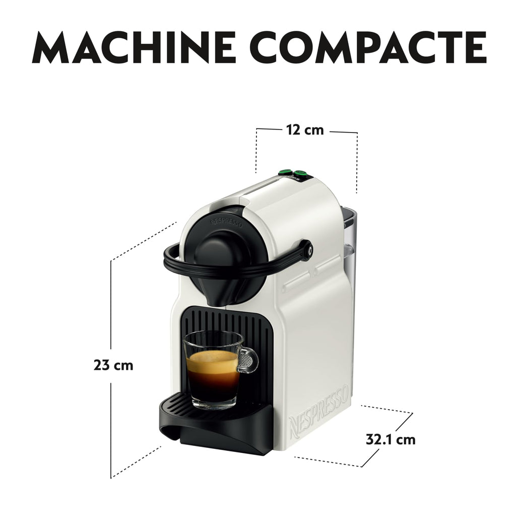 Growexa Inissia – Machine à Café Expresso à Capsules, Blanc, 19 Bars