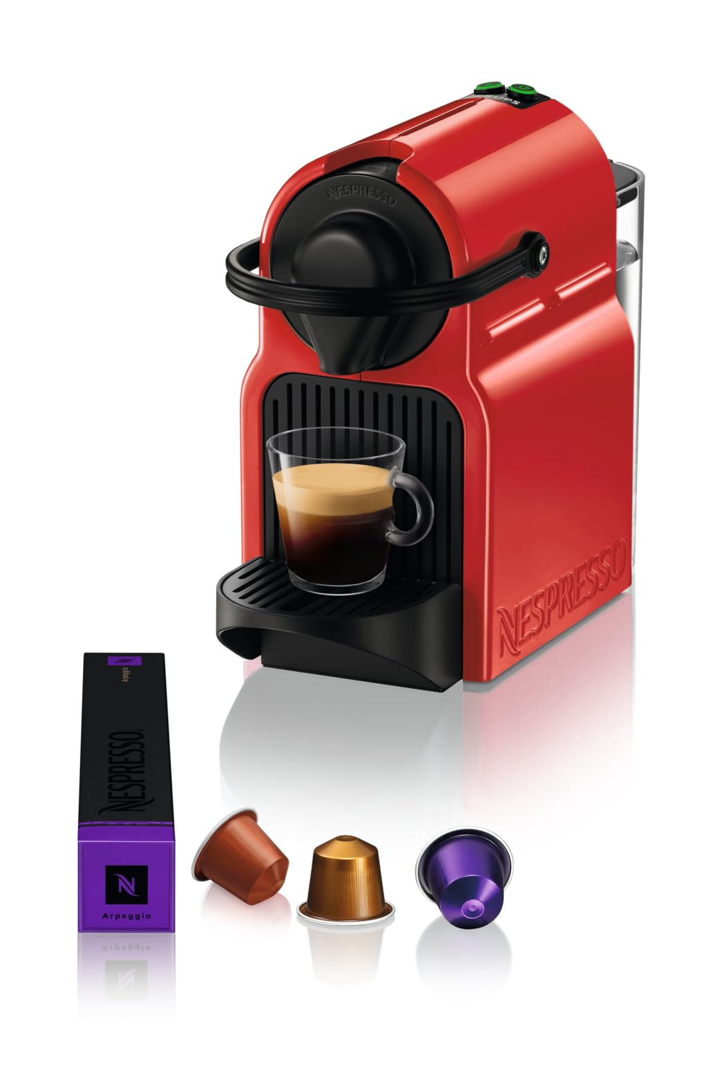 Growexa Inissia – Cafetière Espresso à Capsules, Rouge