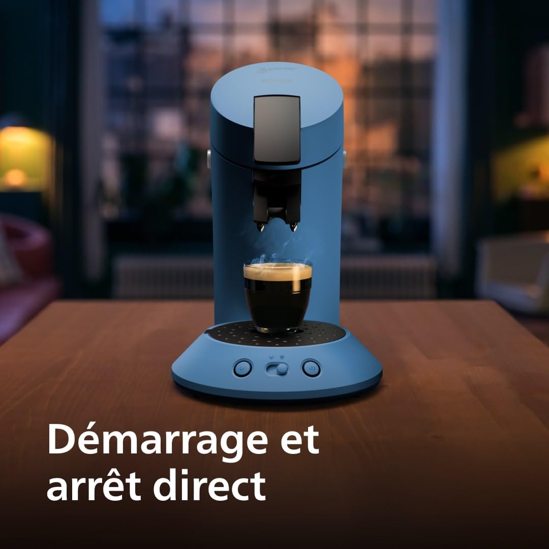 Machine à café à dosettes SENSEO Original Plus CSA210/00 – Bleu paon