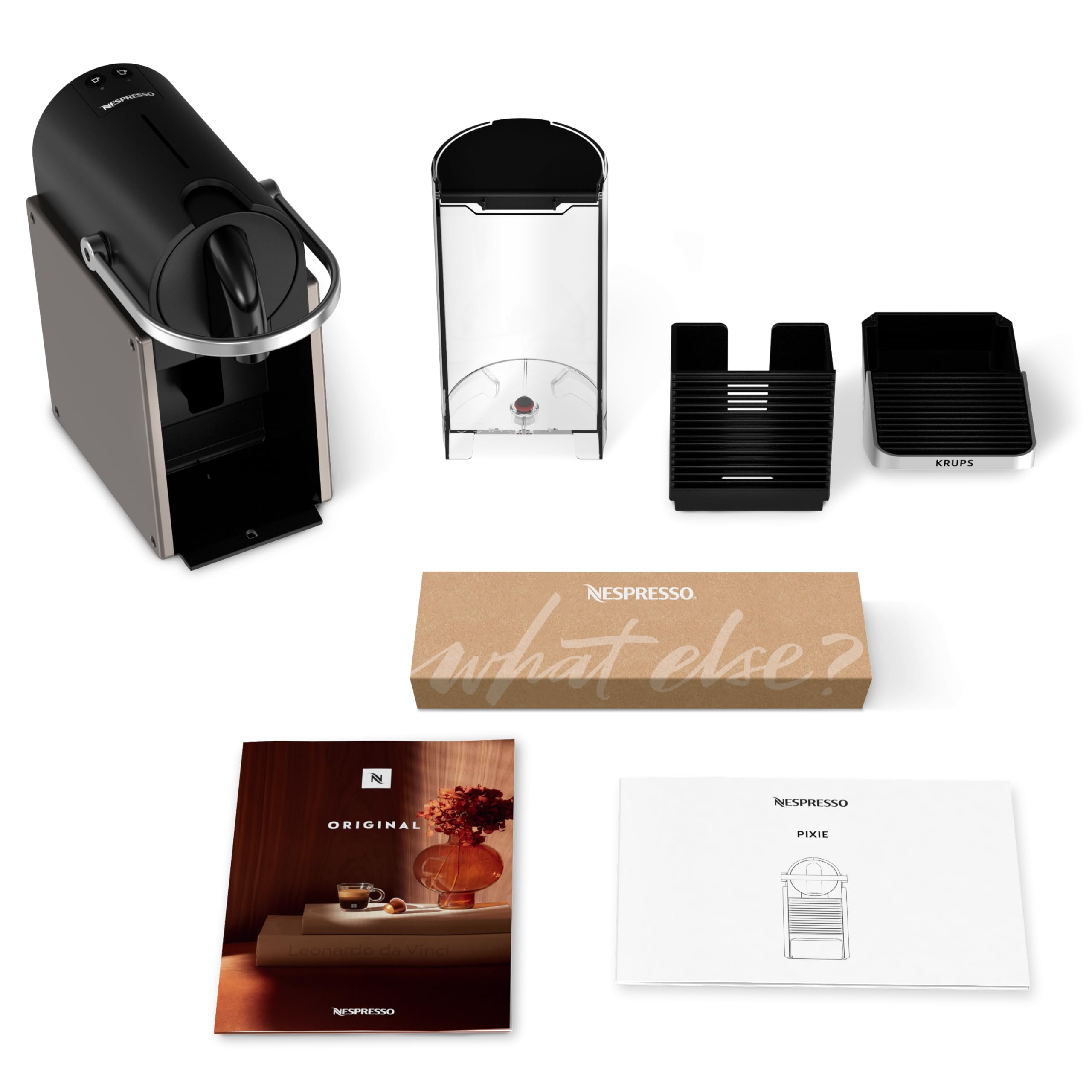 Growexa Pixie – Machine à Café à Capsules Compacte, Titane