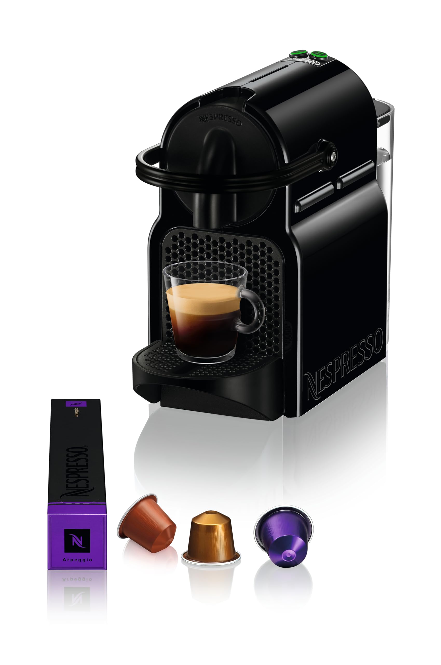 Growexa Inissia – Machine à Café Expresso à Capsules, Noir, 19 Bars