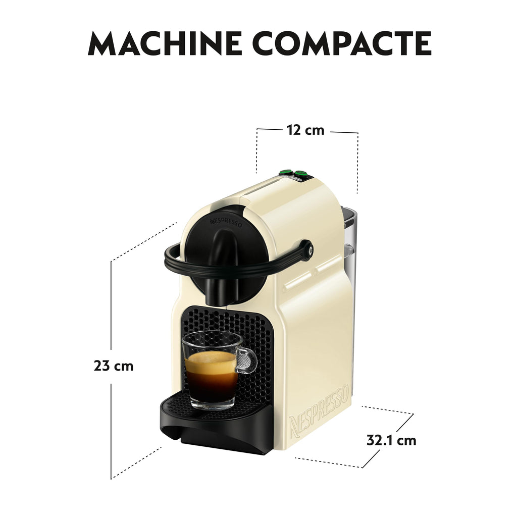 Growexa Inissia – Machine à Café Expresso à Capsules, Crème Vanille, 19 Bars