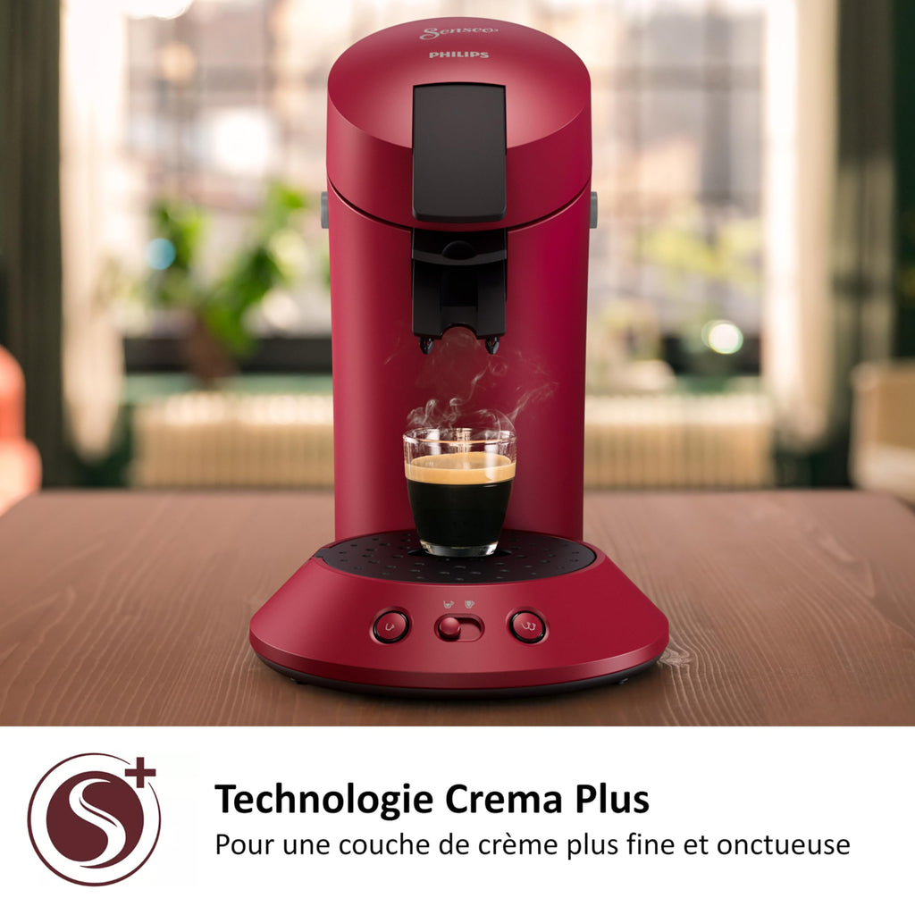 Machine à café à dosettes SENSEO Original Plus CSA210/91 – Rouge