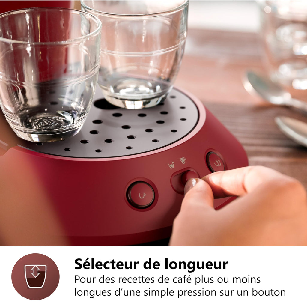 Machine à café à dosettes SENSEO Original Plus CSA210/91 – Rouge