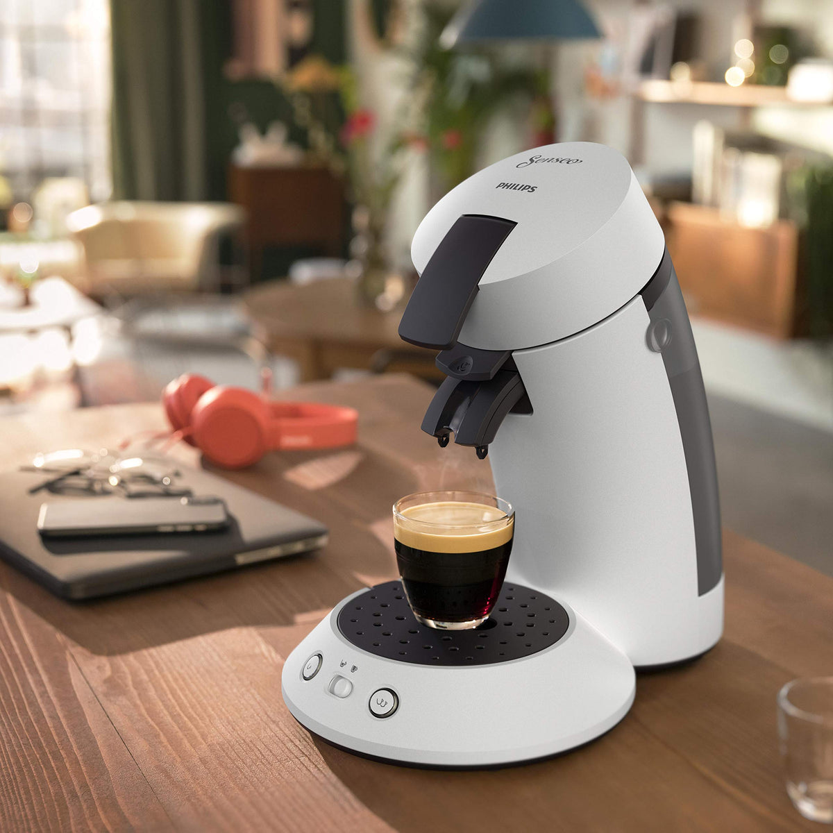Machine à dosettes SENSEO Original Plus CSA210/11 – Blanche